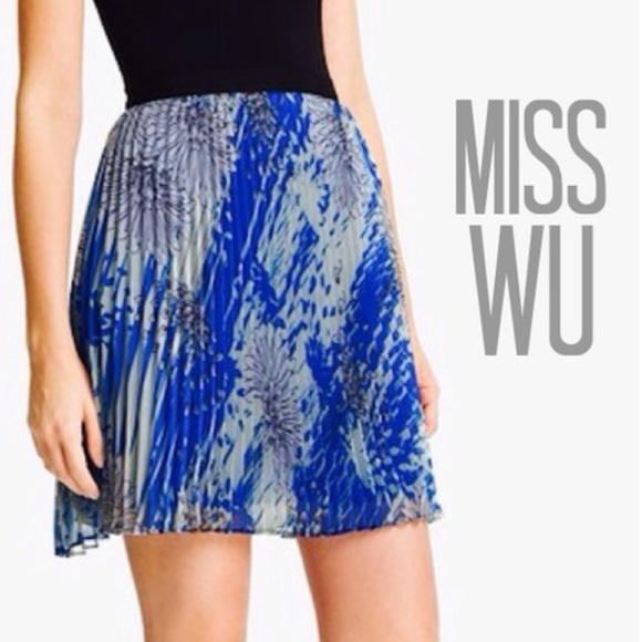 MISS WU by Jason Wu Chiffon pleated Skirt NEW sz 8 - Picture 2 of 8